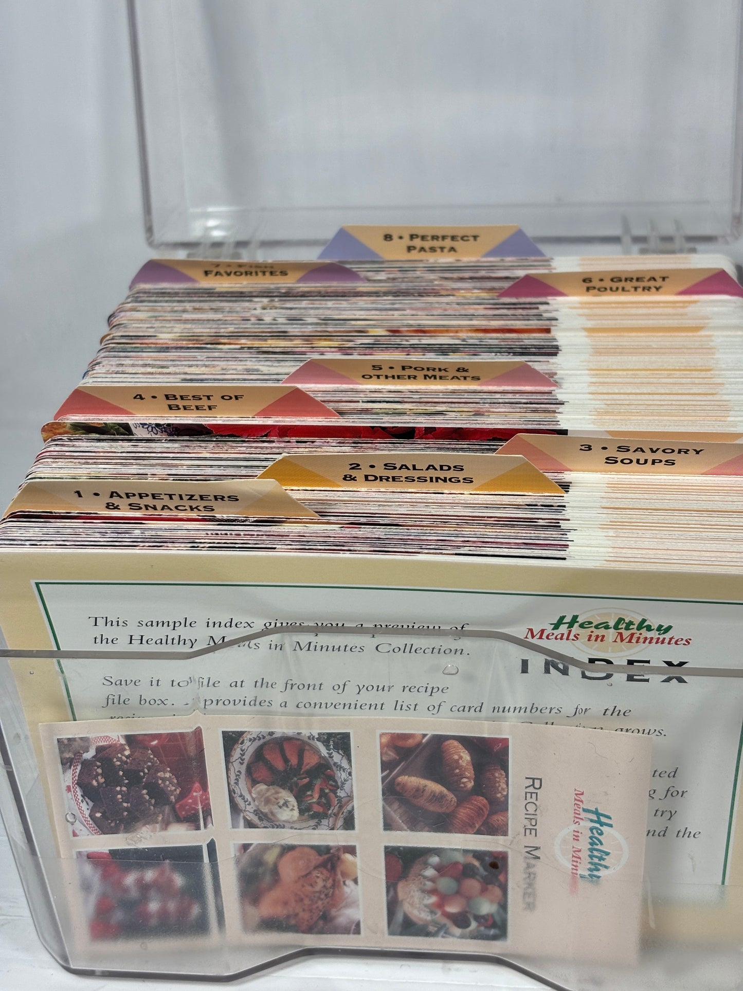 Vintage Healthy Meals in Minutes Recipe Card Collection