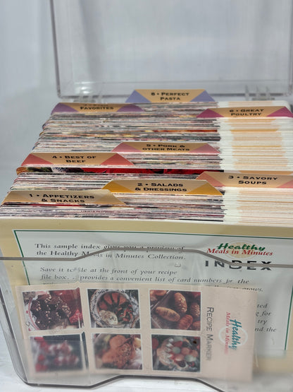 Vintage Healthy Meals in Minutes Recipe Card Collection