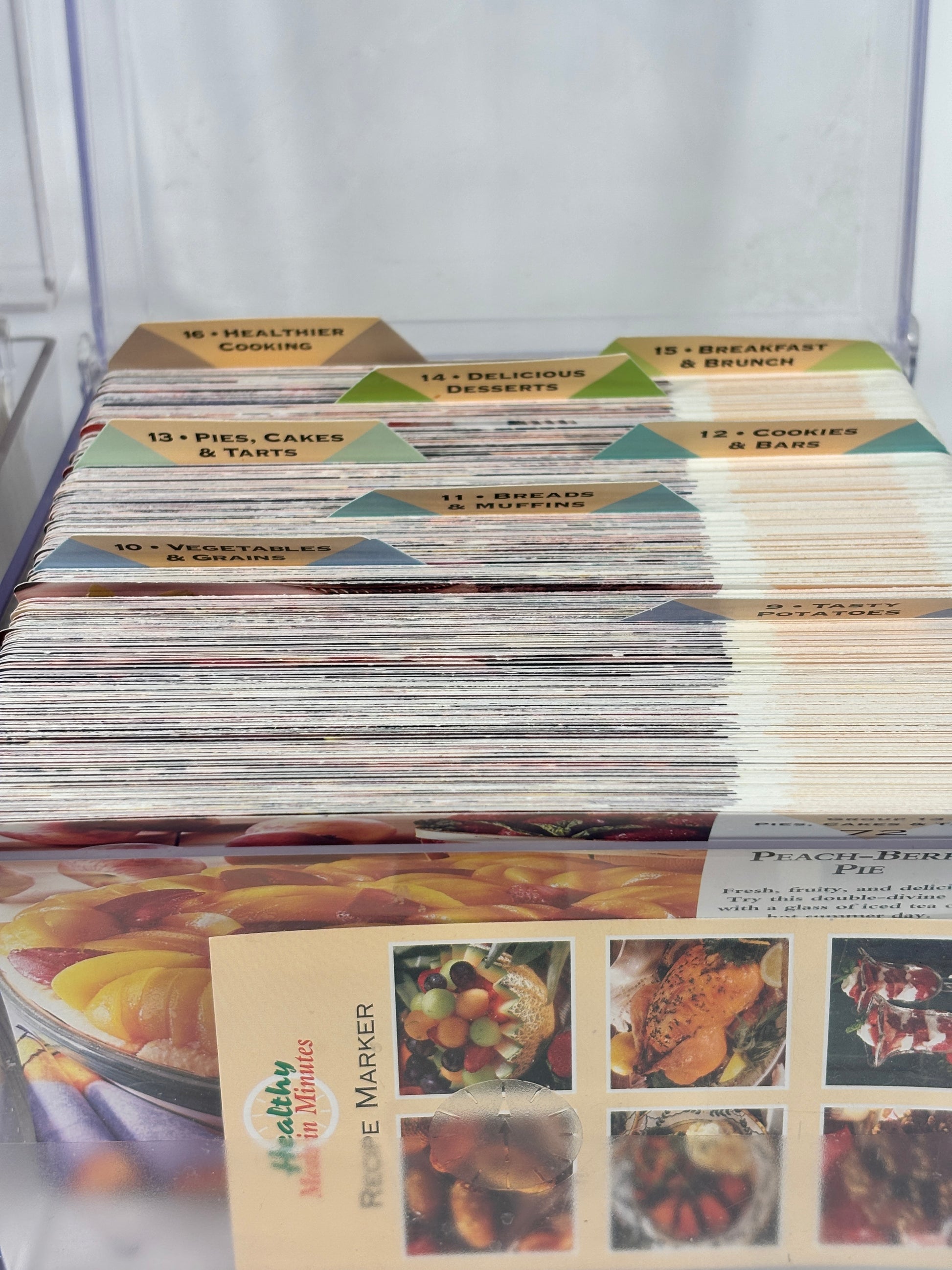 Vintage Healthy Meals in Minutes Recipe Card Collection