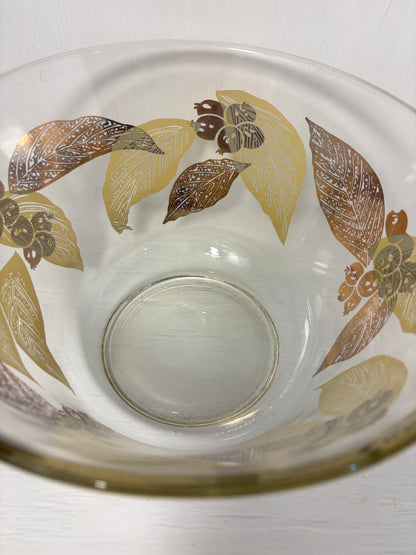 Hollywood Regency Gold Leaf Serving Bowl