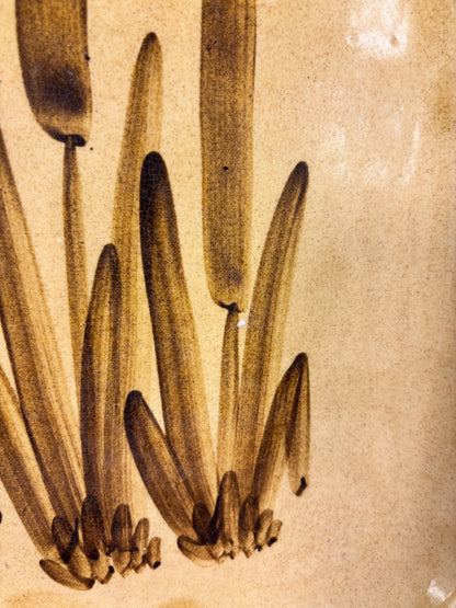 Galleon Ware Canada Bulrush Cattail Serving Platter