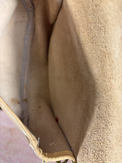 Kettle Creek Canvas Co Putty Beige Leather Crossbody Bag