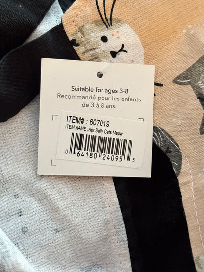 NOW Designs Sally Cats Meow Kids Apron
