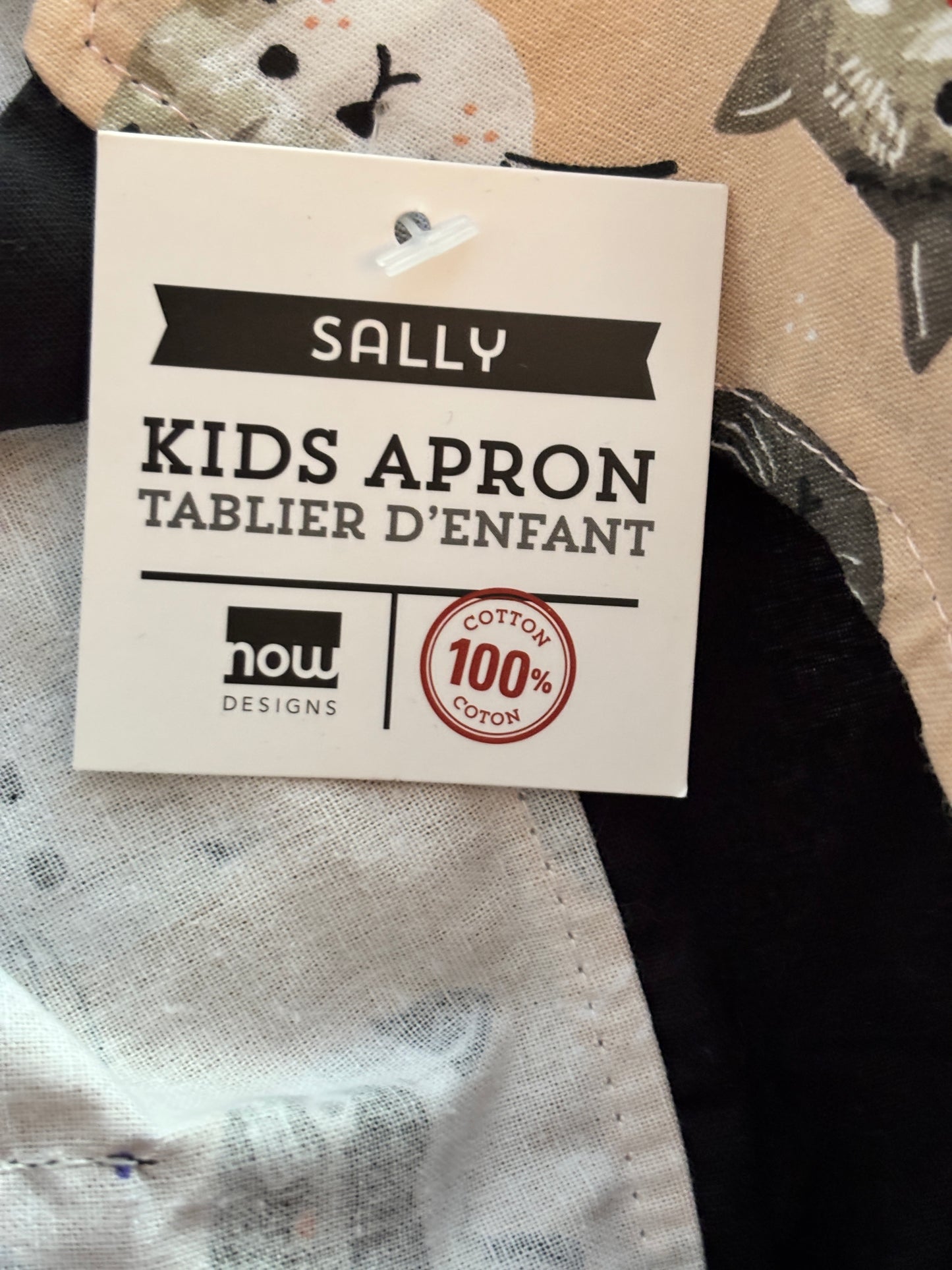 NOW Designs Sally Cats Meow Kids Apron