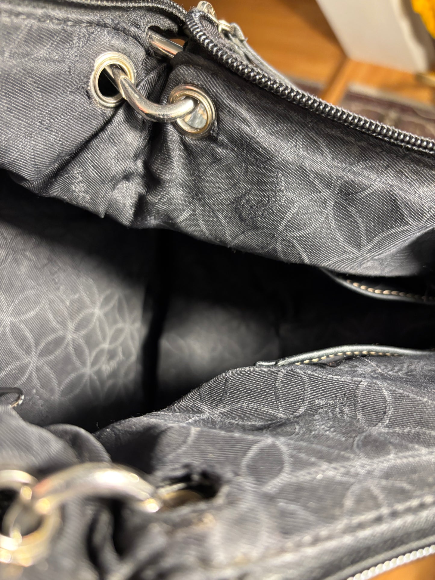 Fossil Sutter Black Leather Crossbody Purse