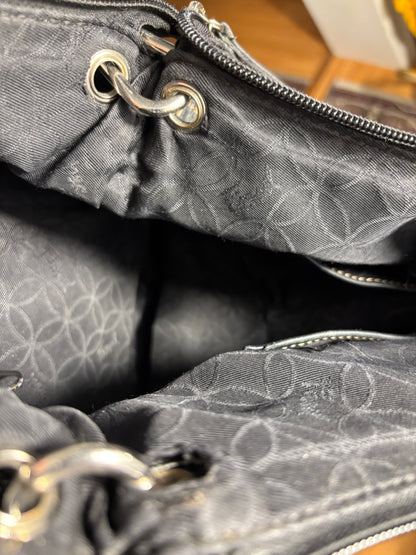 Fossil Sutter Black Leather Crossbody Purse