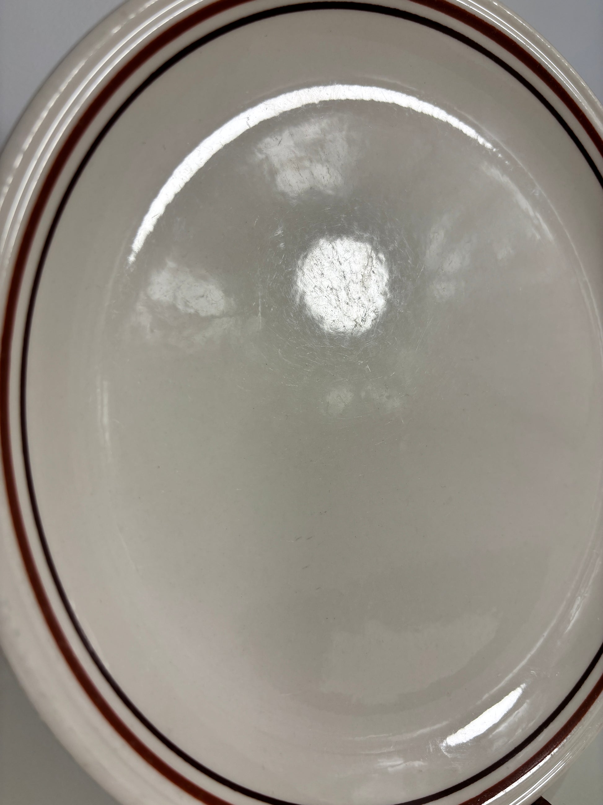 Biltons Brown and Rust Red Rim Dinner Plate