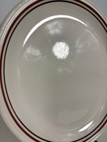 Biltons Brown and Rust Red Rim Dinner Plate