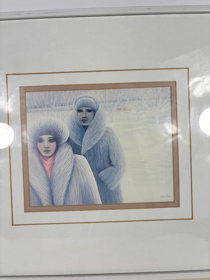 Monique Mercier Symphonie Hivernale Framed Matted Print