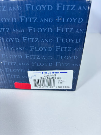 Fitz and Floyd Essentials Game Bird Duck Lidded Dish