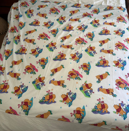Vintage Made in Canada Winnie the Pooh Twin Bedsheet