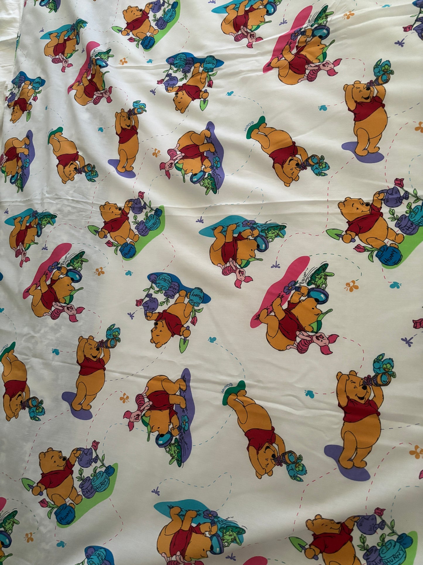 Vintage Made in Canada Winnie the Pooh Twin Bedsheet