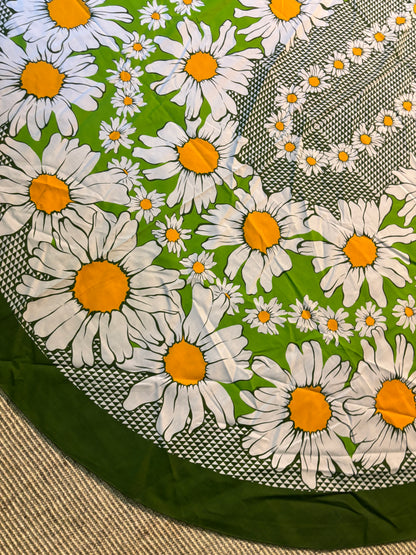 Letra Terital Montefibre Daisy Theme Retro Tablecloth