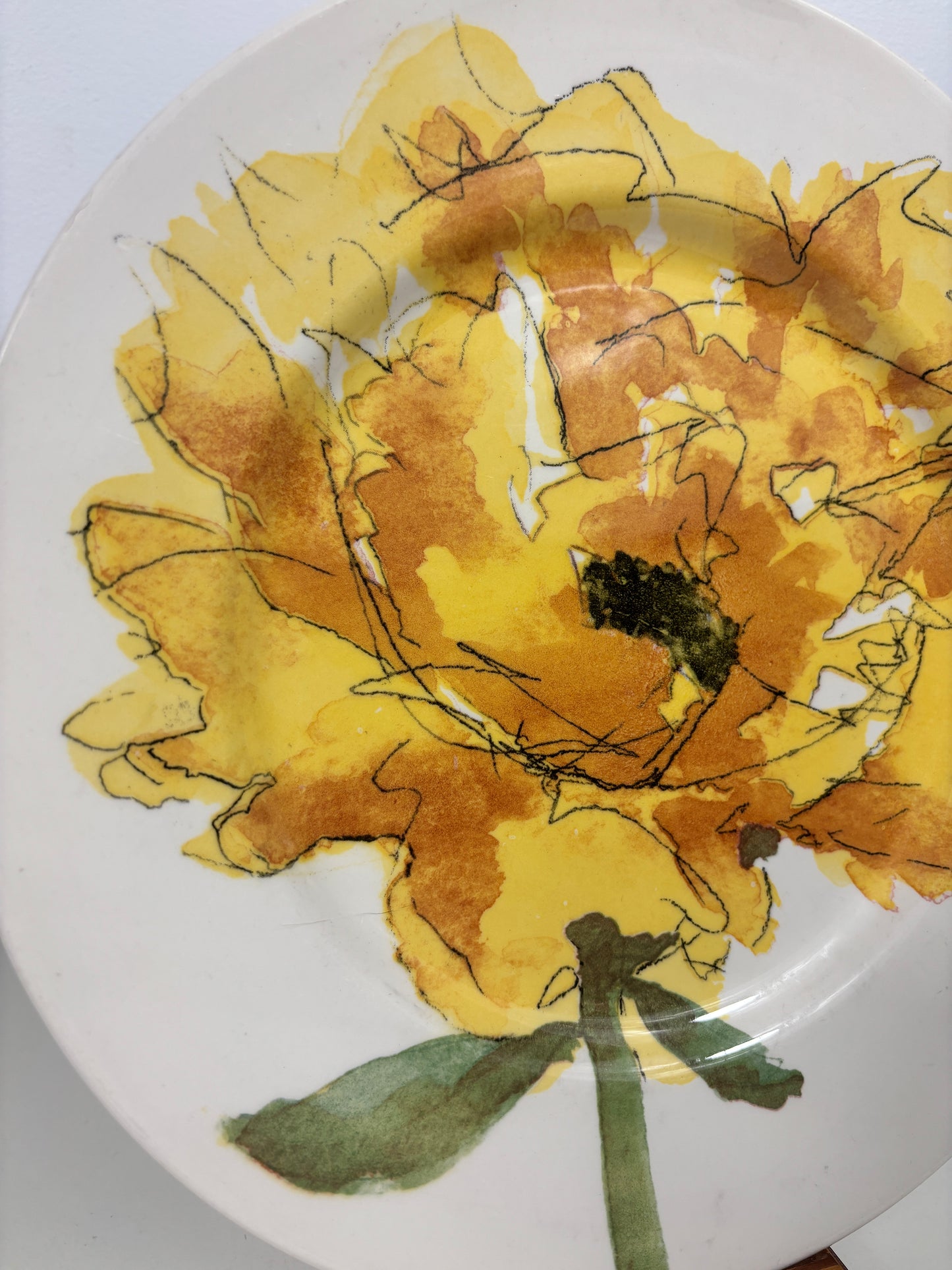 Royal Stafford Yellow Poppy Plate