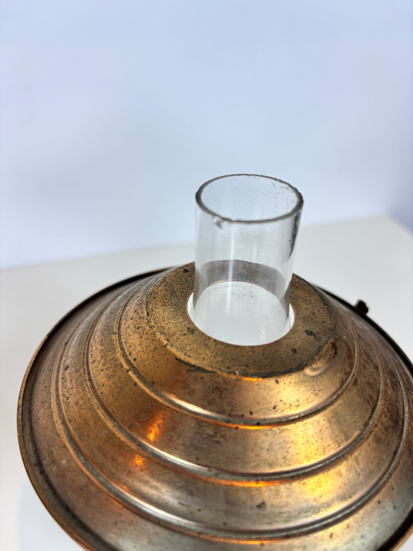 Made in Hong Kong Vintage Copper Oil Lamps