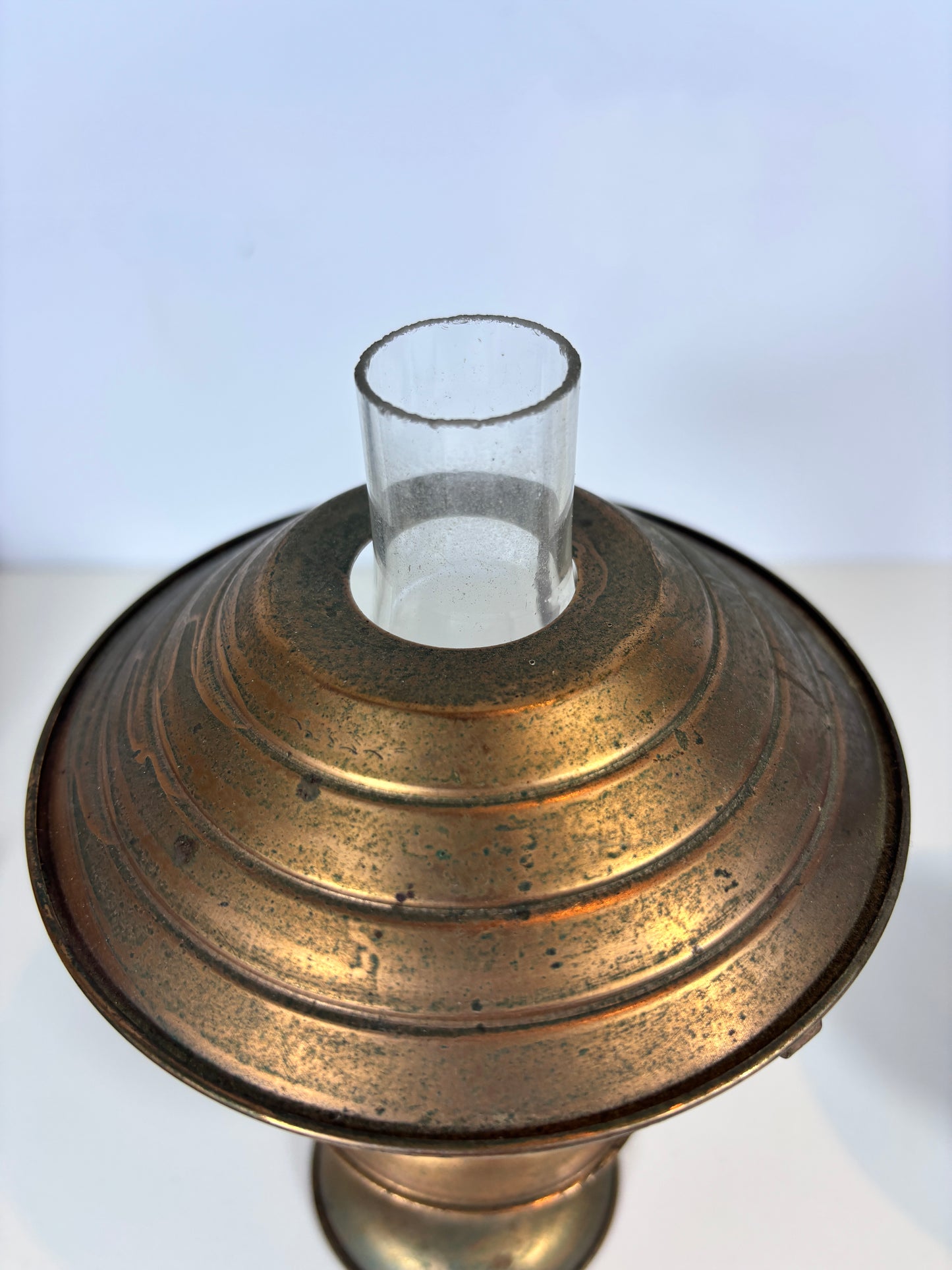 Made in Hong Kong Vintage Copper Oil Lamps
