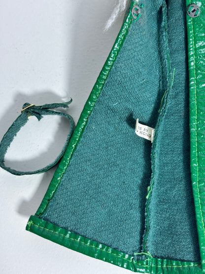 Vintage Barbie Green Pleather Coat with Belt