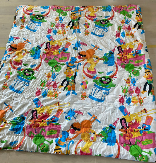 Vintage Sesame Street Bed Sheet