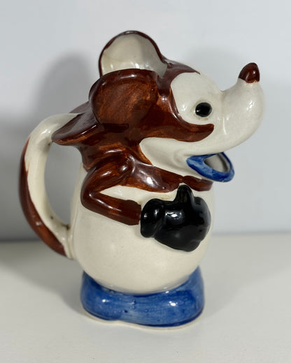 Rare 1930s Mickey Mouse Figural Ceramic Pitcher Creamer