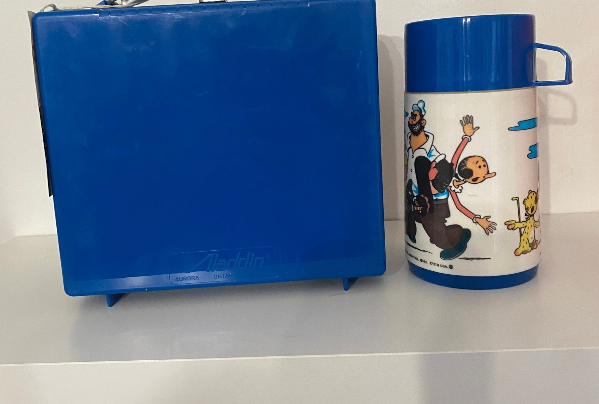 Aladdin Popeye Lunch Box and Thermos New Old Stock - HLJ at HomeAladdin Popeye Lunch Box and Thermos New Old StockLunch Box and ThermosAladdin