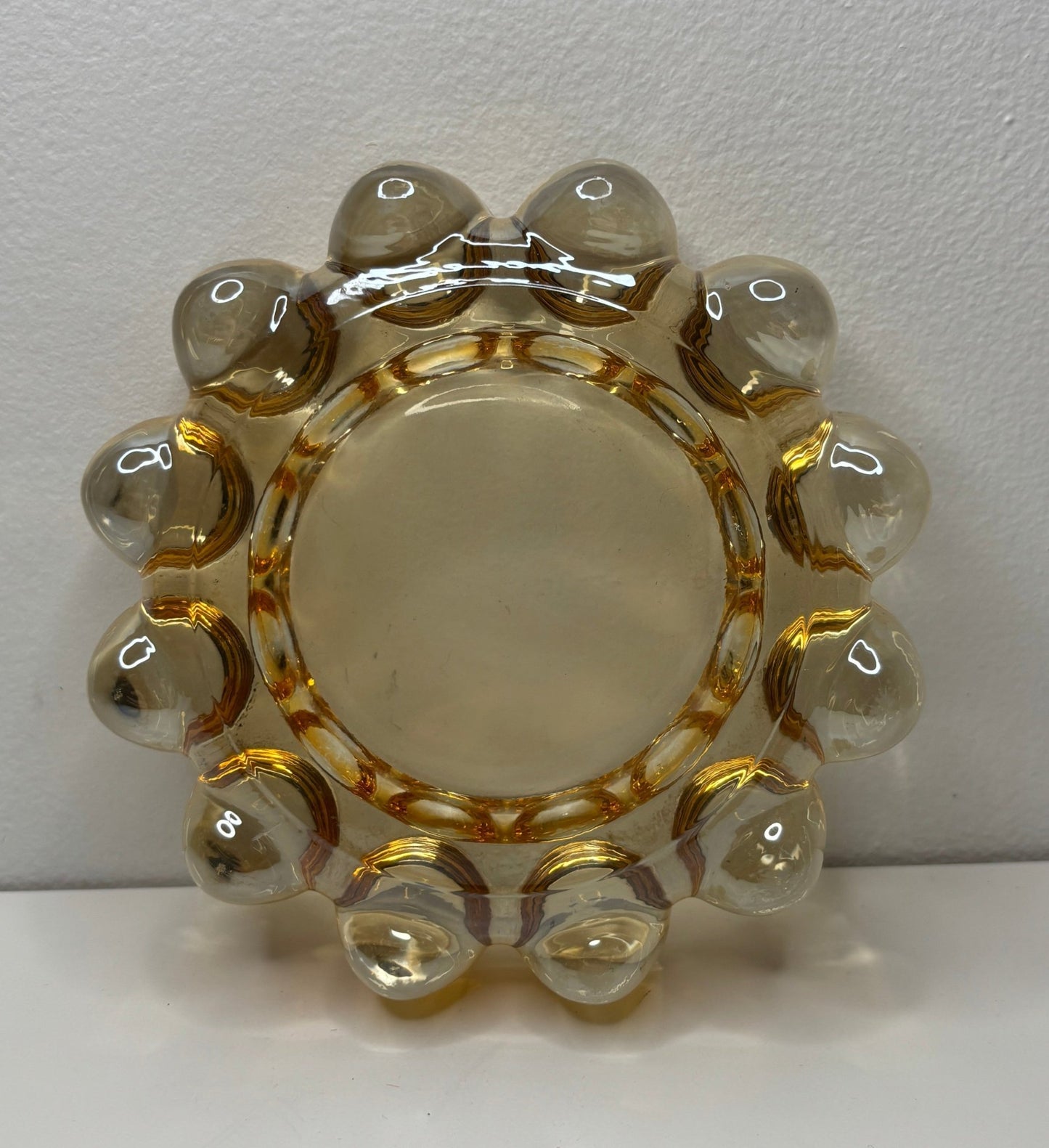 Anchor Hocking Boopie Bubble Vintage Glass Ashtray