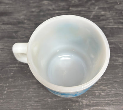 Anchor Hocking Fire King Blue Floral Mug
