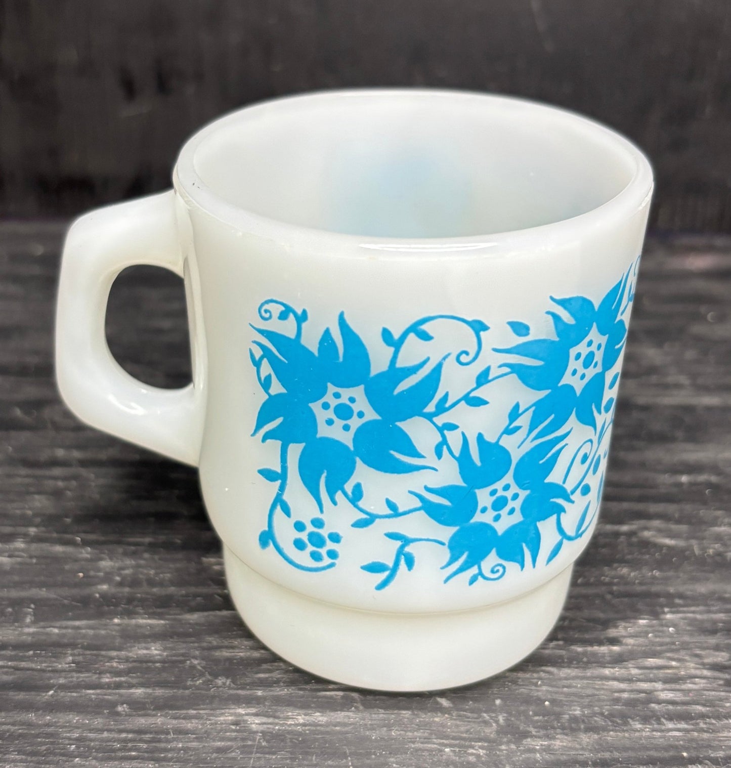 Anchor Hocking Fire King Blue Floral Mugs - HLJ at HomeAnchor Hocking Fire King Blue Floral MugsMugFire King