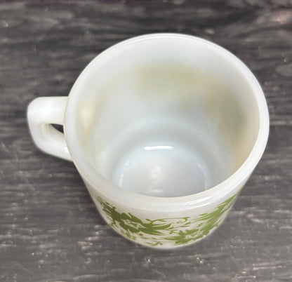 Green Floral Mug
