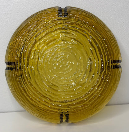Anchor Hocking Soreno Golden Yellow Glass Ashtray