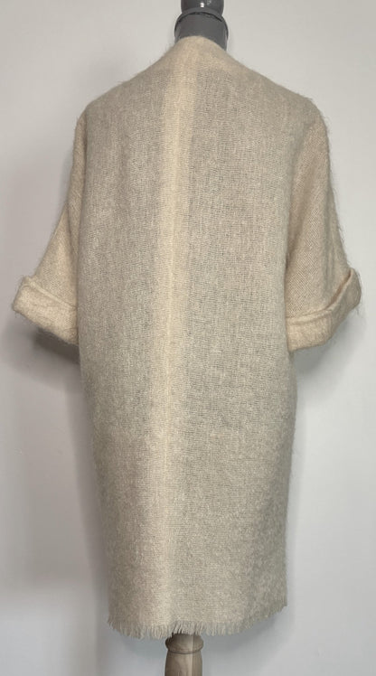 Andrew Stewart Mohair Blend Women’s Open Cardigan Sweater