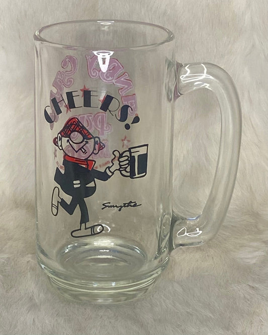 Andy Capp Cheers Vintage Pub Mug Beer Glass