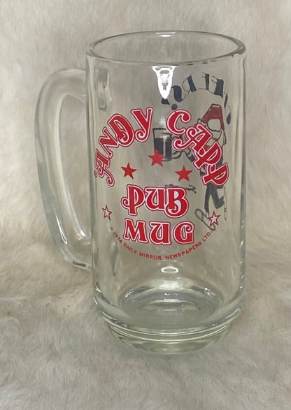 Andy Capp Cheers Vintage Pub Mug Beer Glass