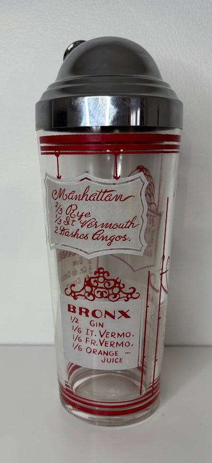 Animal Vintage Glass Cocktail Shaker