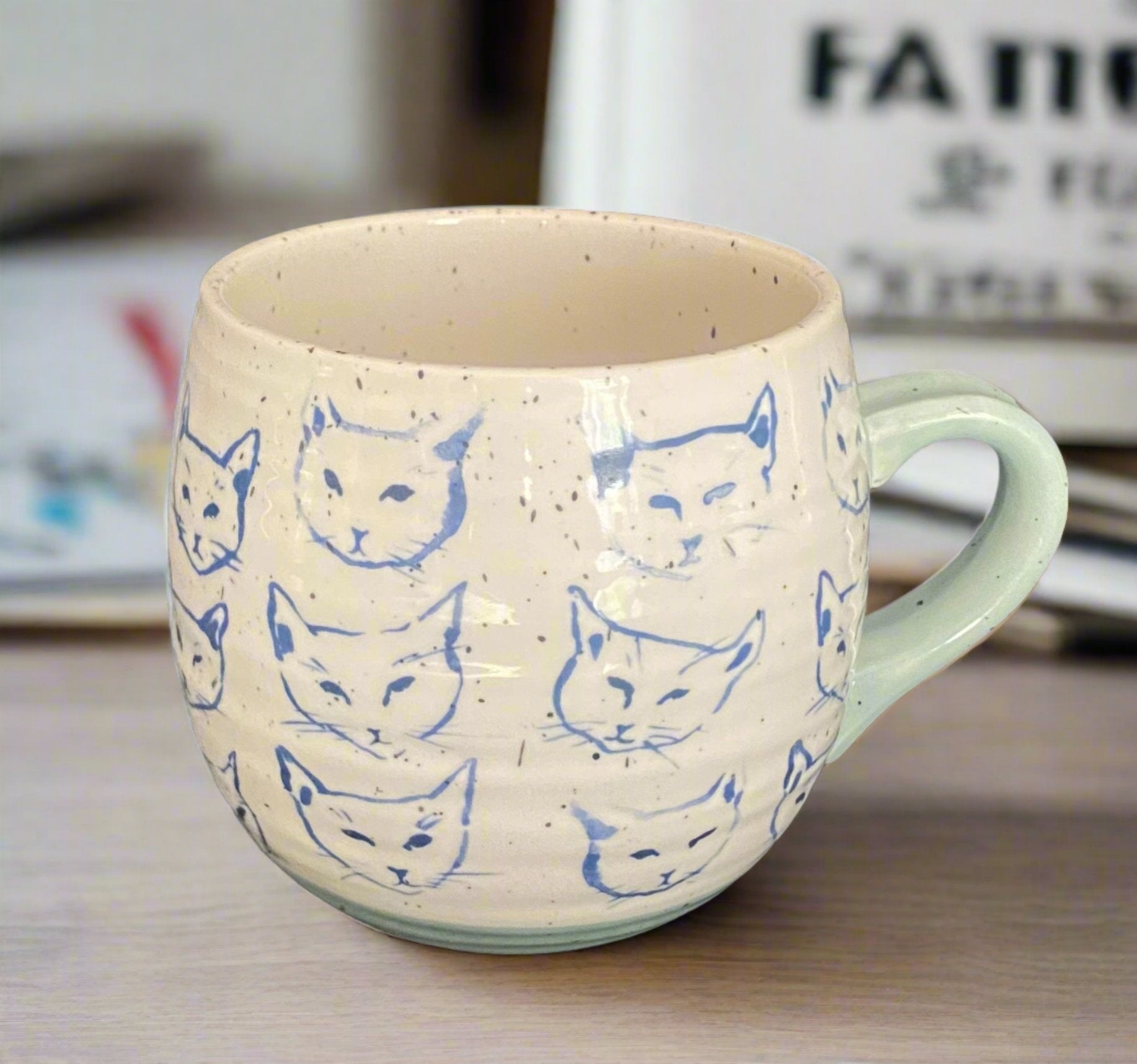 Anthropologie Cat Faces Mug by Leah Reena Goren - HLJ at HomeAnthropologie Cat Faces Mug by Leah Reena GorenMugLeah Reena Goren