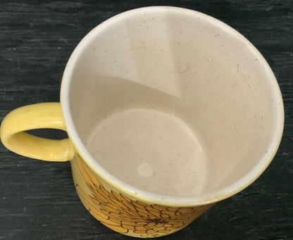 Arklow Ireland Yellow Flower Mug