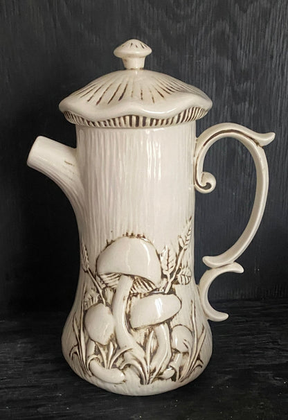 Arnels Ceramic Mushroom Theme Coffee Pot