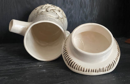 Arnels Ceramic Mushroom Theme Coffee Pot