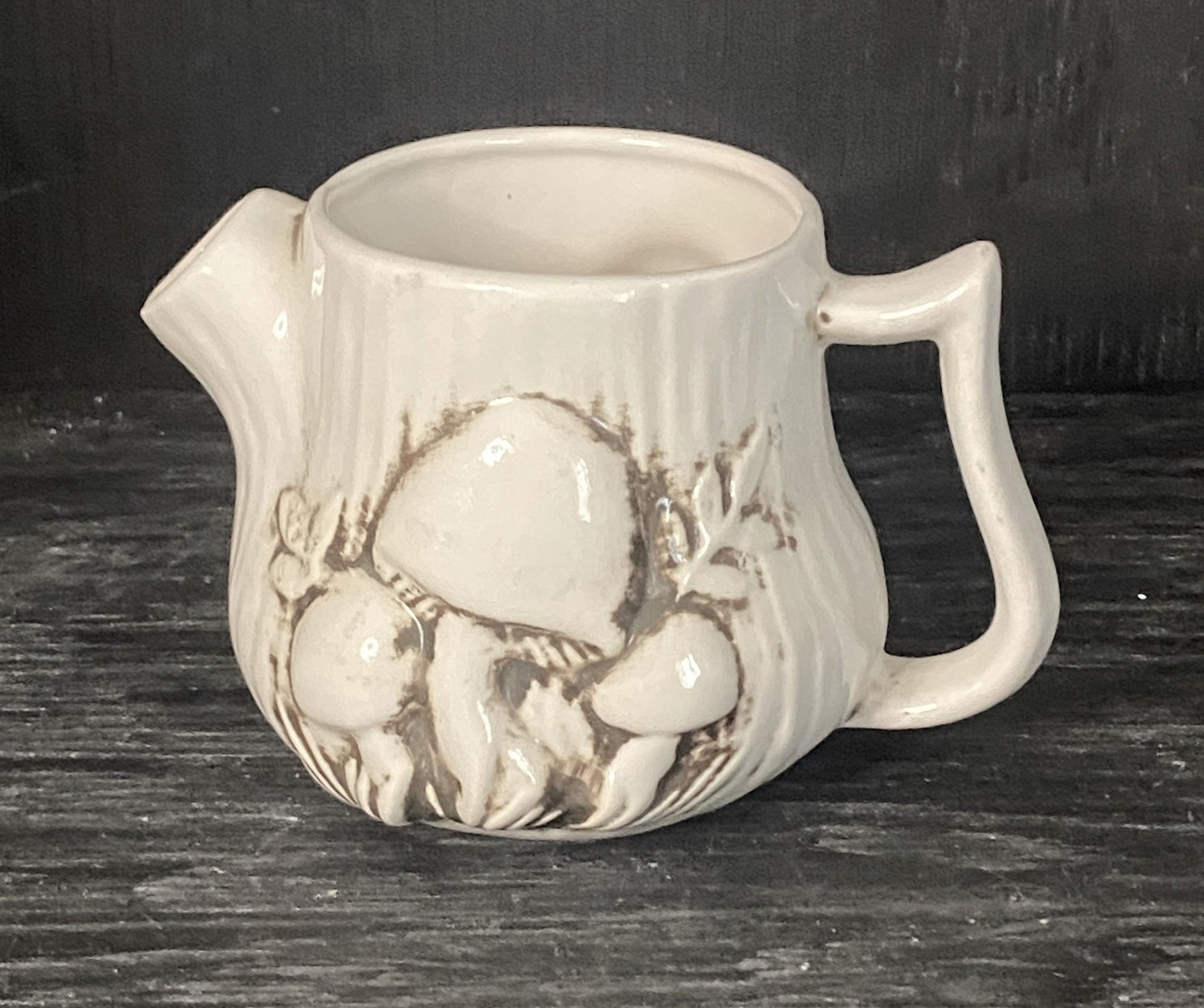 Arnels Ceramic Mushroom Theme Coffee Tea Creamer