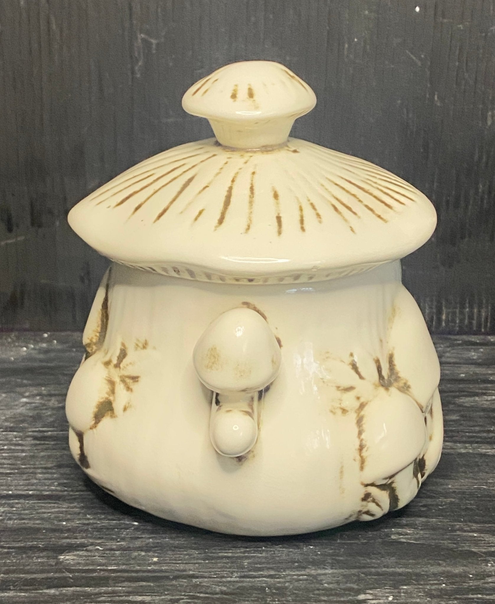 Mushroom Theme Sugar Bowl