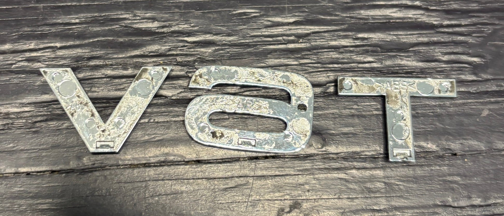 Audi V6T Lettering Badge Emblem