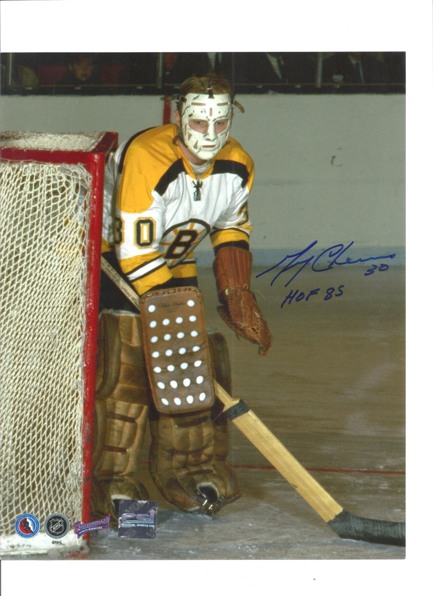 Autographed Gerry Cheevers Boston Bruins 8x10 Photograph - HLJ at HomeAutographed Gerry Cheevers Boston Bruins 8x10 PhotographSigned PhotographHLJ at Home