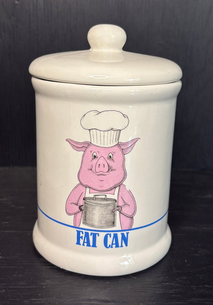 Bandwagon Fat Can Pig Chef Theme Jar