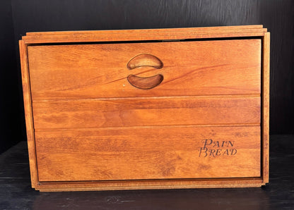 Baribocraft Solid Maple Wood Bread Box
