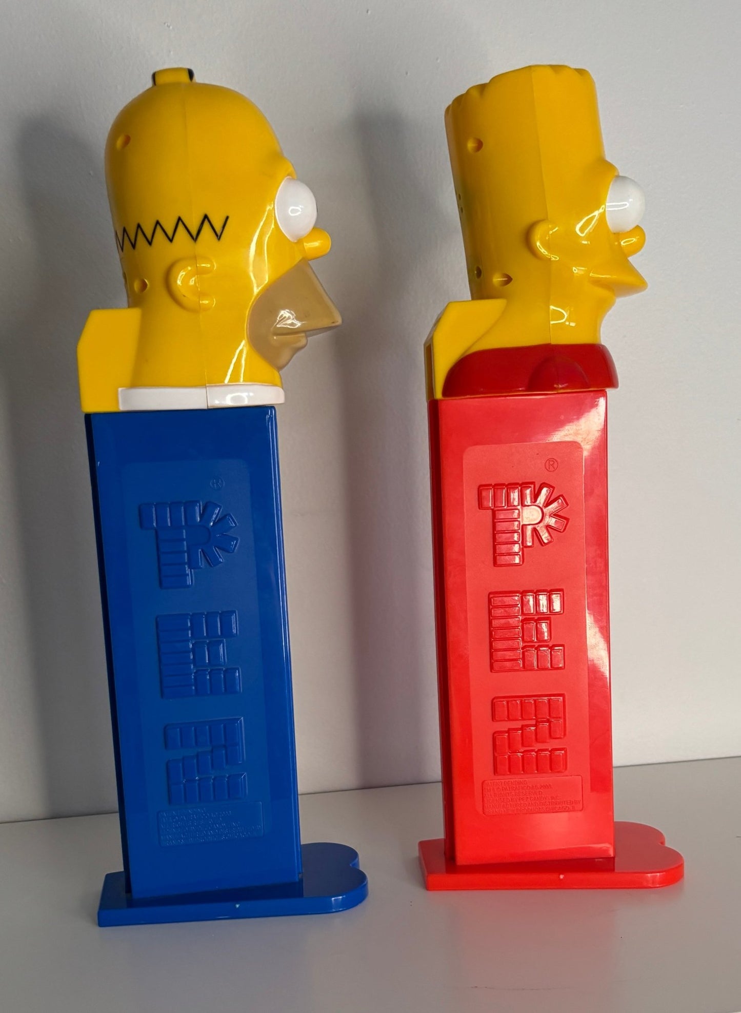 Bart and Homer Simpson Talking Pez Dispensers