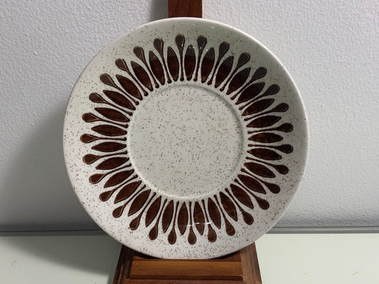 Biltons Brown Flower Pattern Saucer