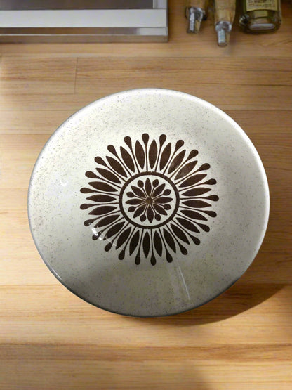 Biltons Brown Flower Pattern Soup Bowl