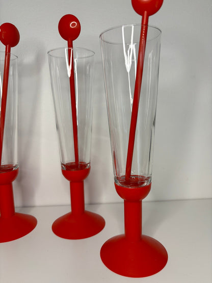 Bodum Red Bistro Spoons