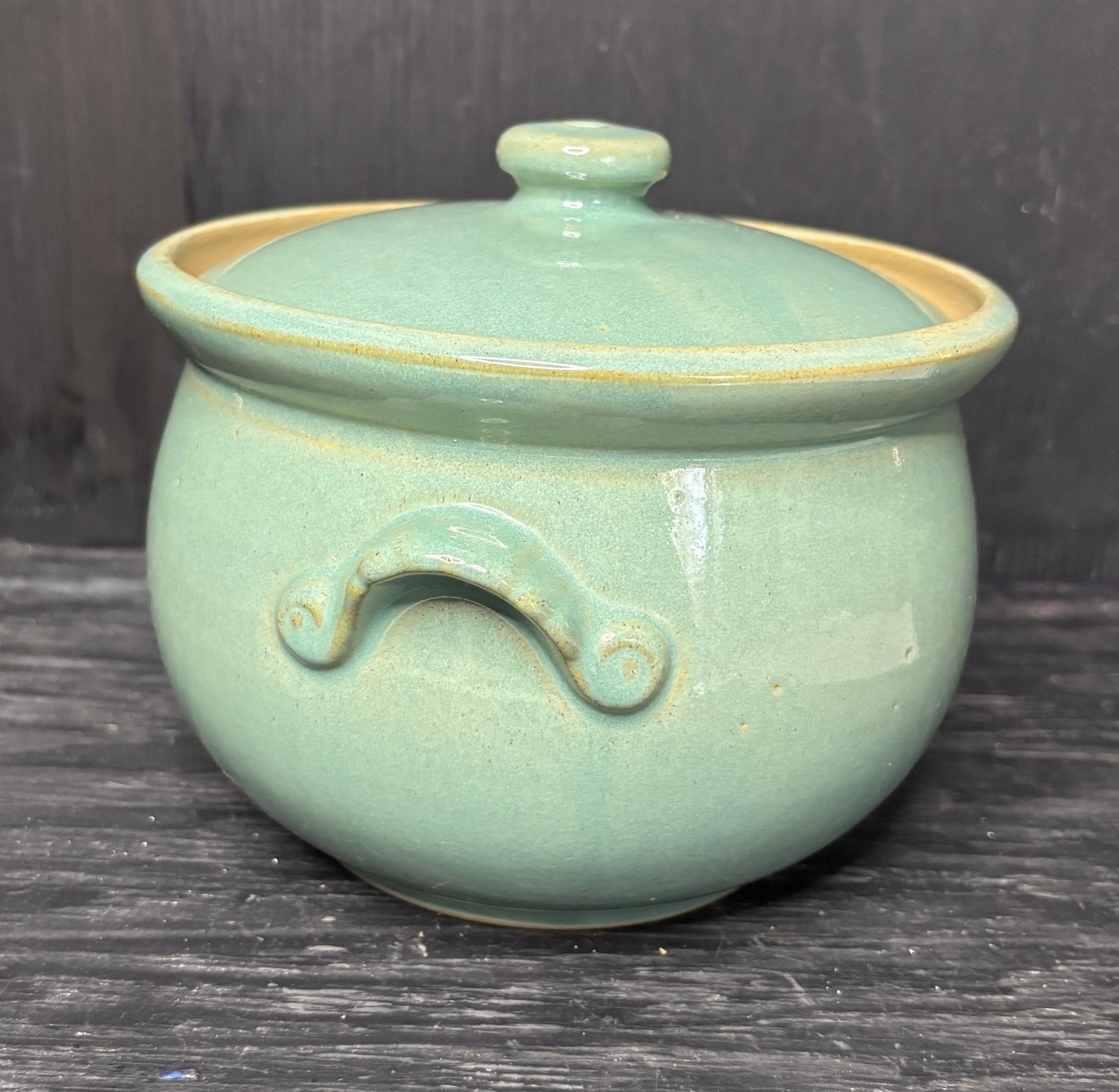 Bourne Denby Green Lidded Pot