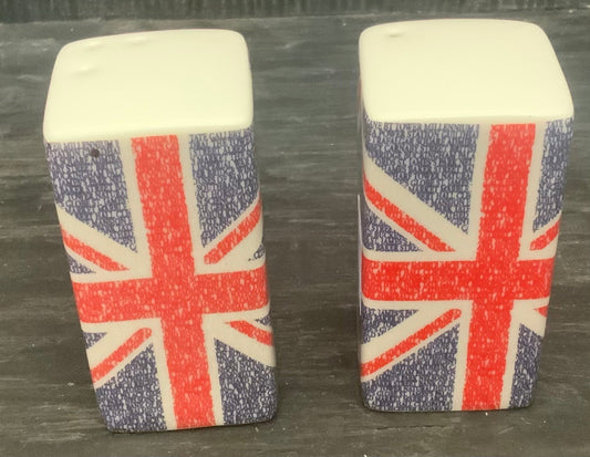 British Flag Union Jack Salt and Pepper Shakers