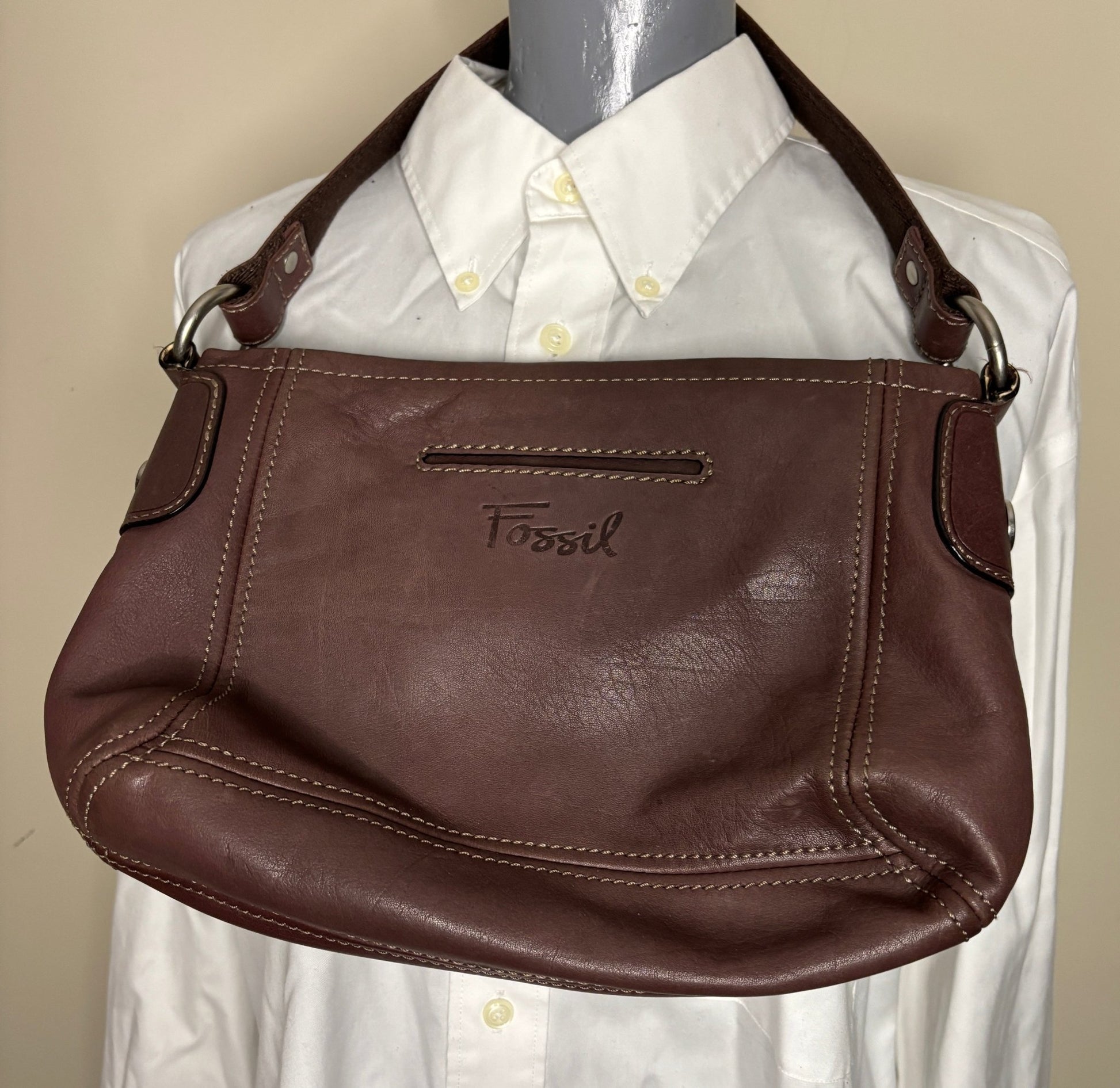 Brown Fossil Hobo bag